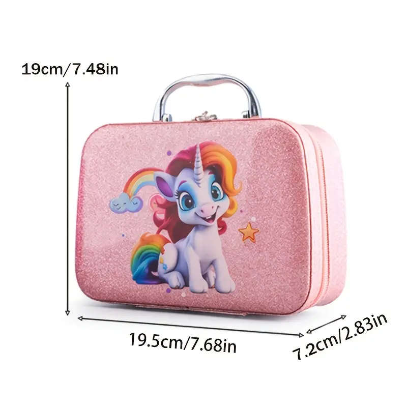 22pcs Play Makeup Set With Simulated Lipstick Powder Eye Shadow Nail Polish Blush And Other Toy Mode