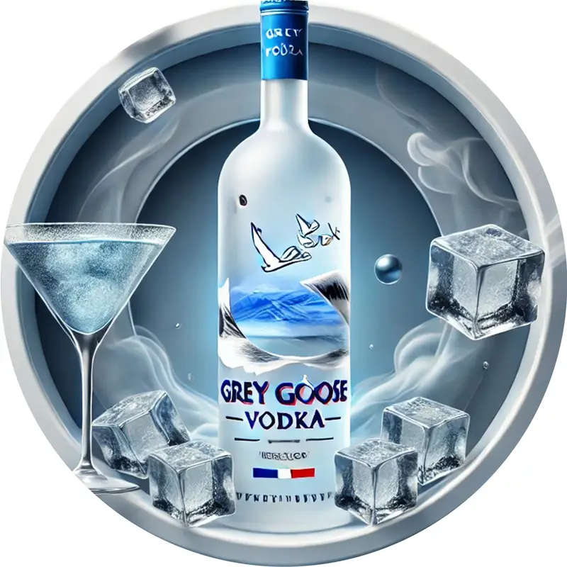 1pc Grey Goose Vodka 3D Aluminum Sign 20x20cm High Definition Print Fine Detail Durable Metal Wall A