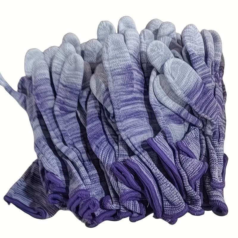 12 Pairs Blue Multi Purpose Work Gloves