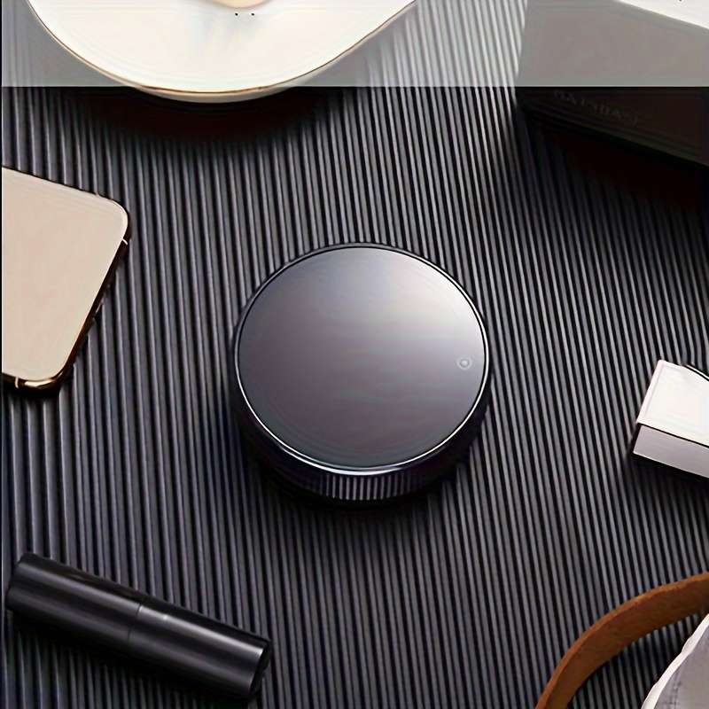 1pc Trendy Round Kitchen Timer Spinning Time Organizer for Cooking Featuring LED Light Funct