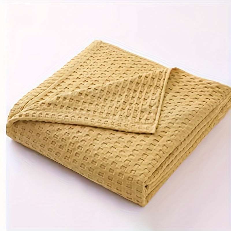 1ps Blanket Color Gray Pink Square Grid size 150x200cm