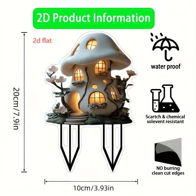 1pc 2D Flat   Plane Suitable for Outdoor Plants and Bonsai Landscaping Ideal Gift for Famil