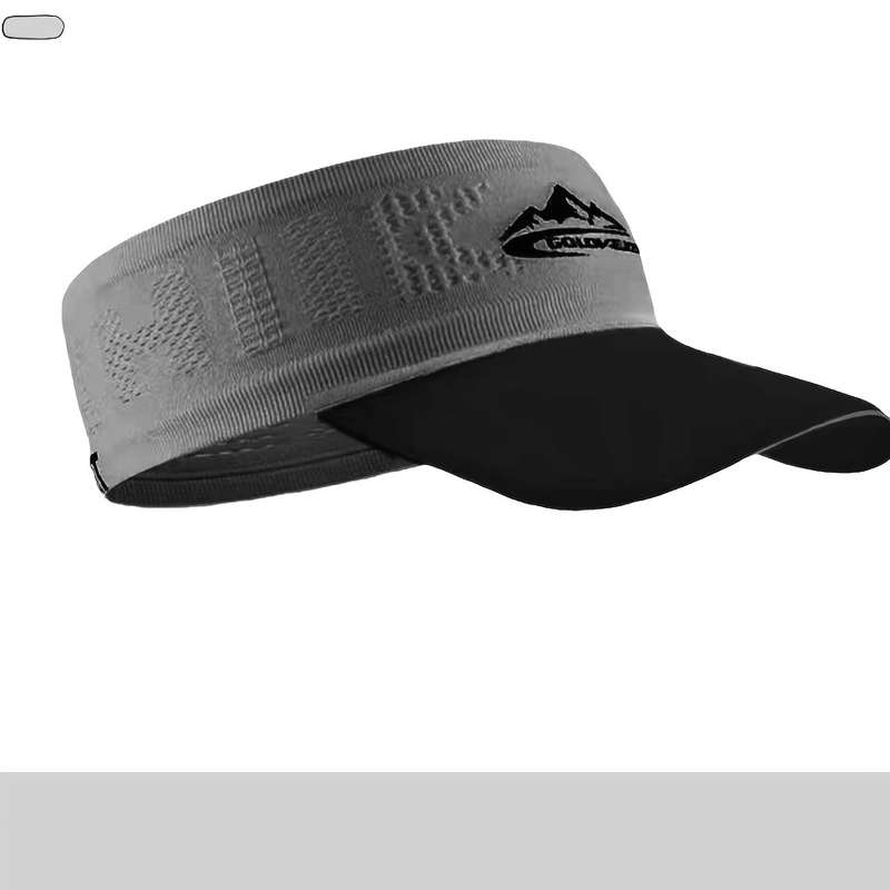 1pc Breathable Fabric Designer-Inspired Open-Top Baseball Cap with Eyelets Sweat-Wicking Light