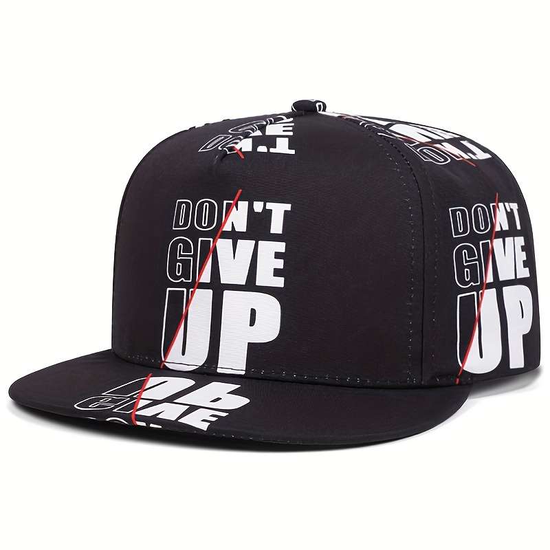 1pc High-Quality Alphabet Series Printing Flat Edge Hat Men Fashion Hip Hop Adjustable Outdoor Spor