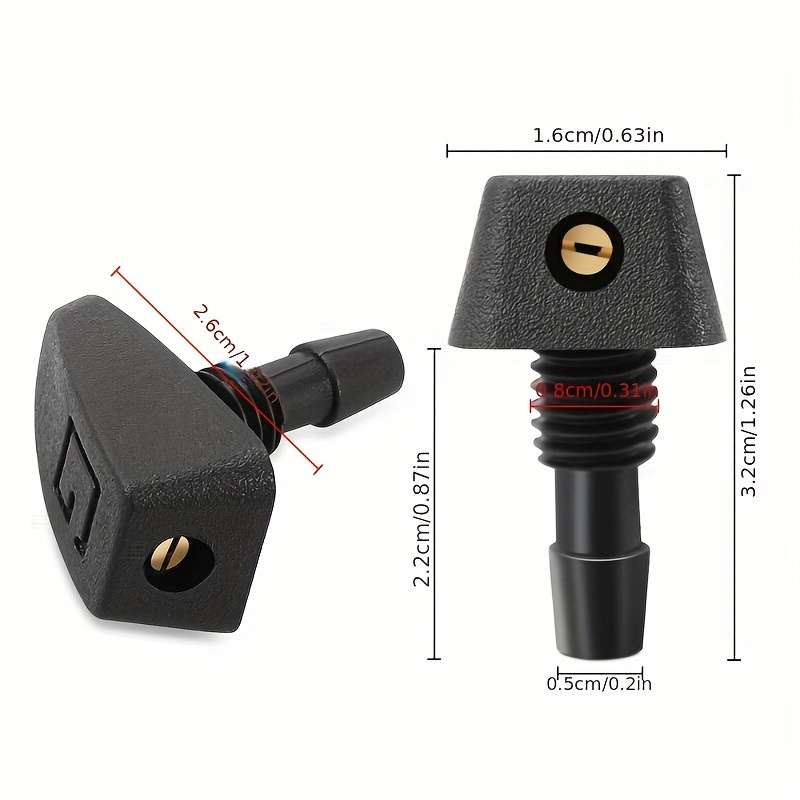 2Pcs Car Windshield Wiper Nozzle Spray Kit