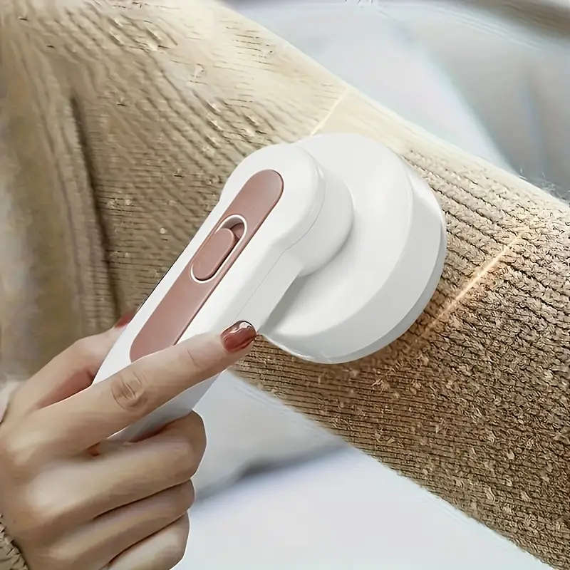 1pc USB Rechargeable Fabric Shaver with Cleaning Brush Portable Lint Remover for Clothes Furniture
