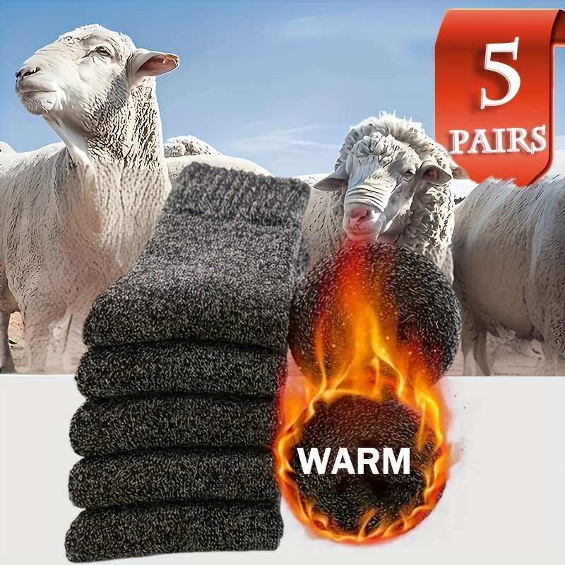 Sock 5 Pairs Black  One Size