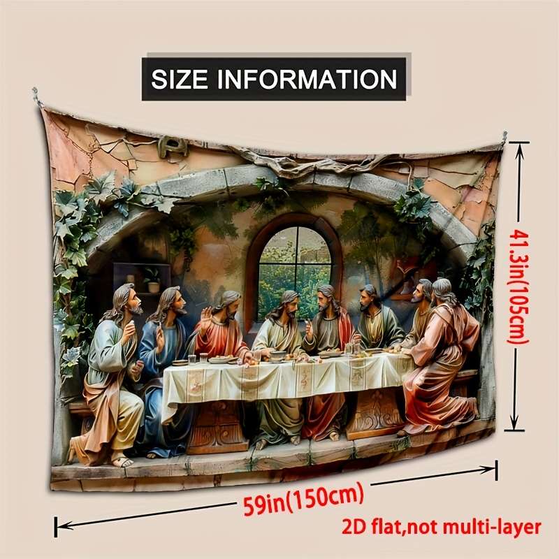 1pc 41.3x59in  105X150cm Jesus Christian Themed Stickers