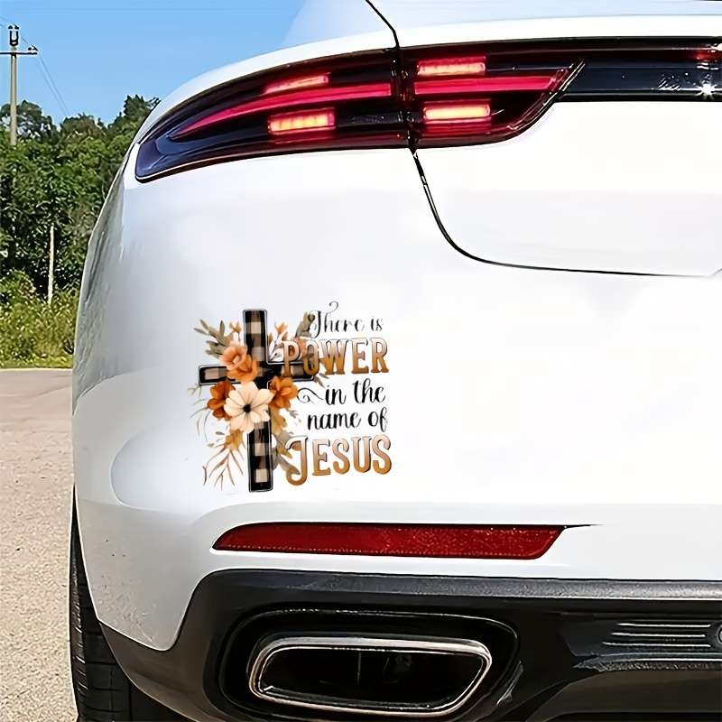 1pc   13.97 cm x 13.97 cm Jesus Christian Themed Stickers