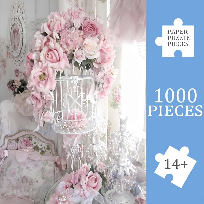 1000pcs Giant Flower Bouquet Puzzle 50x70cm 19.7x27.6in Premium Thick Durable Pap