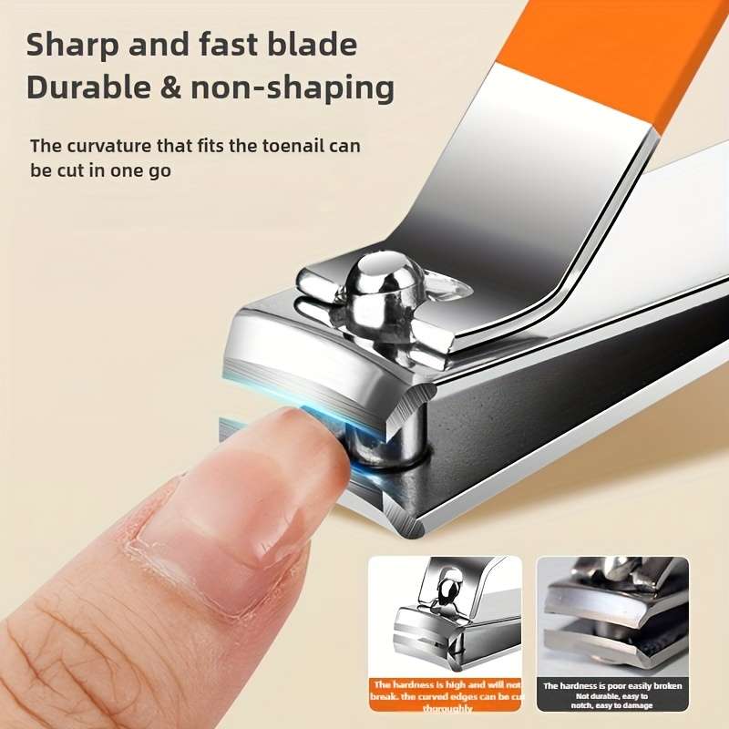 14pcs Stainless Steel Nail Care Set Featuring Modern Manicure And Pedicure Tools Including Con
