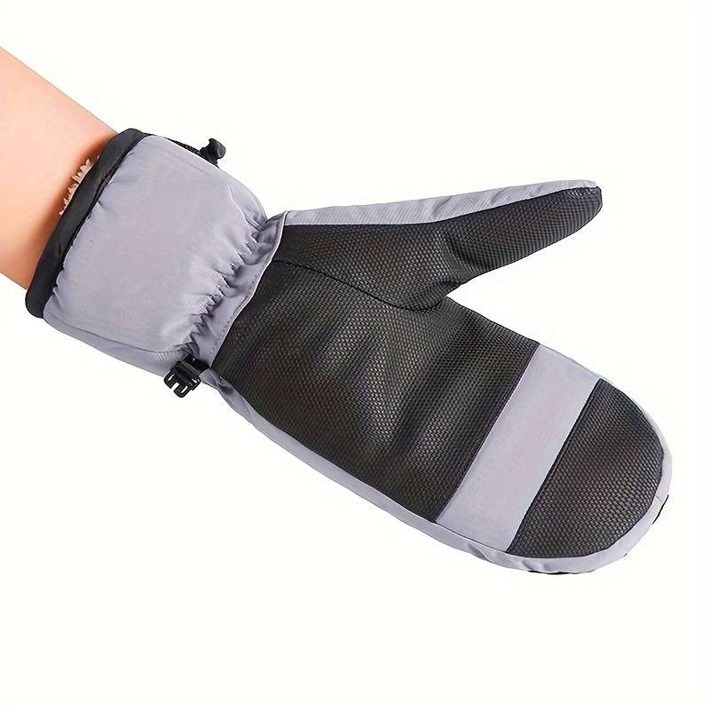 1 Pair Grey Warm Gloves