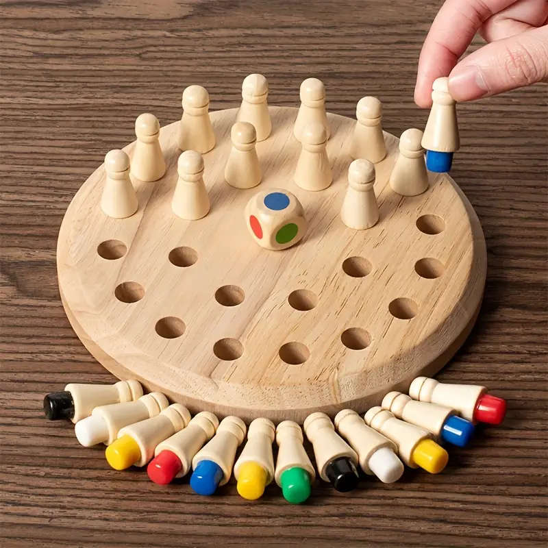 Wooden Memory Match Game