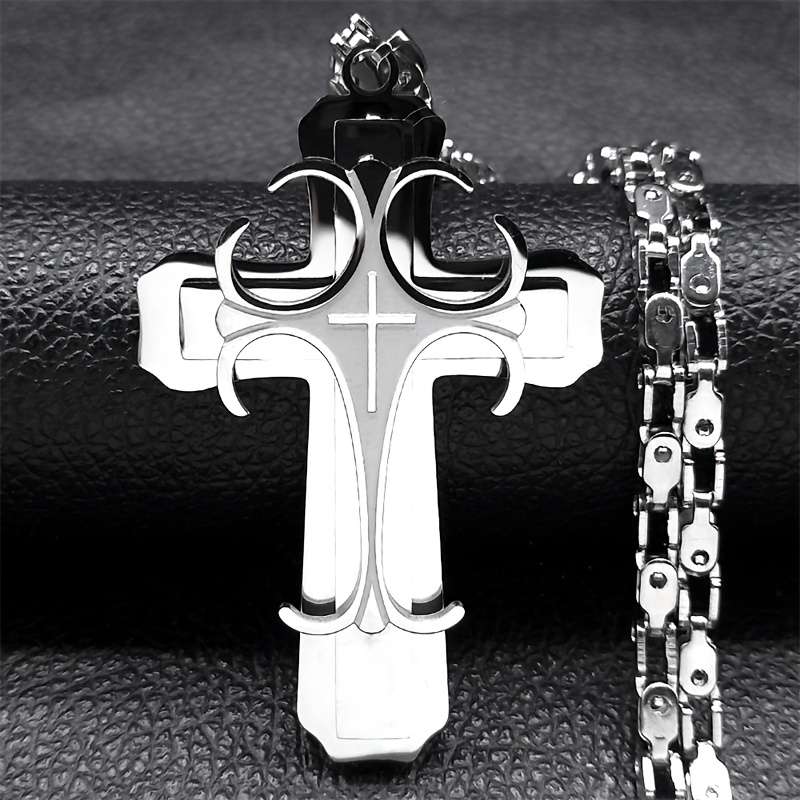 1 Piece Golden Jesus Theme Pendant