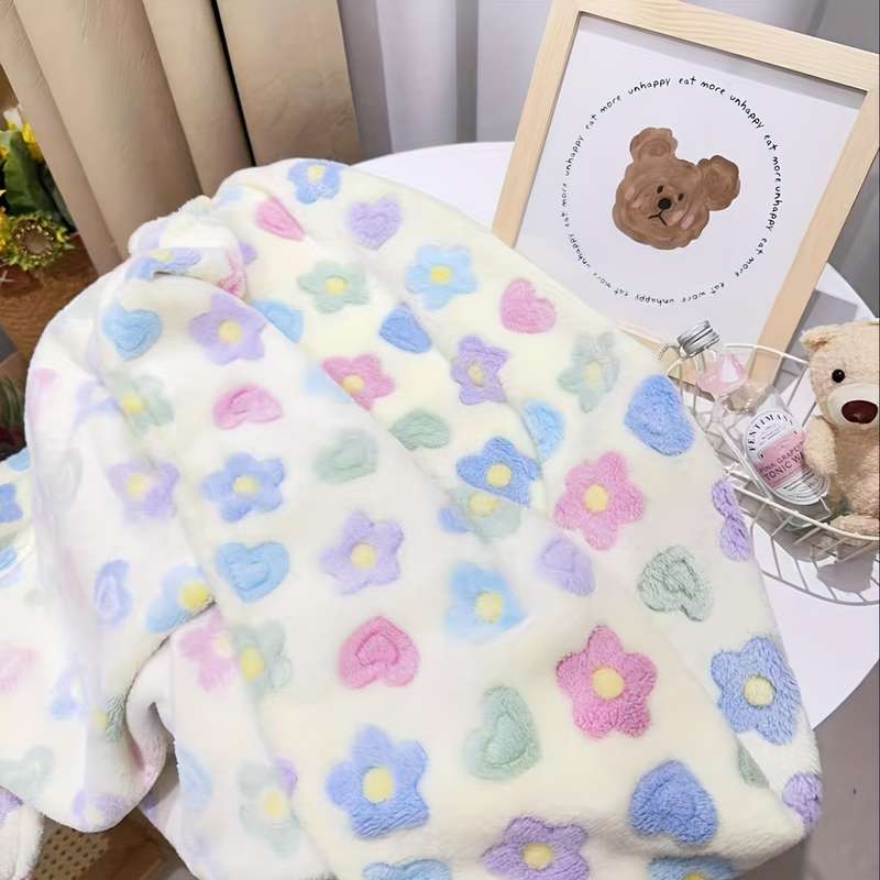 1ps Blanket Size 80Cm 100Cm  Style Teddy Bear