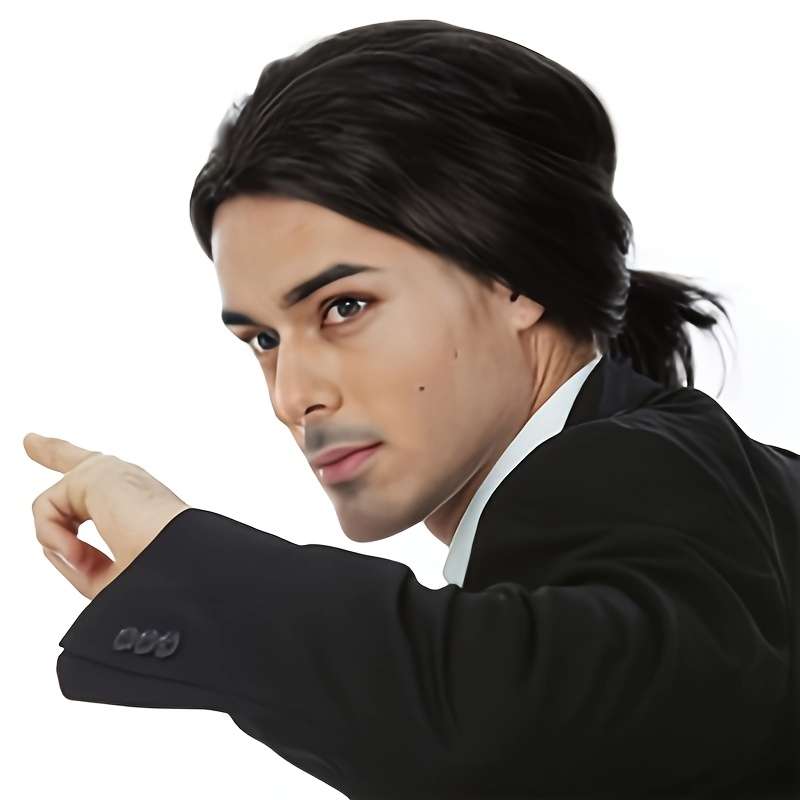 1Pc Black Fashion Design Wig