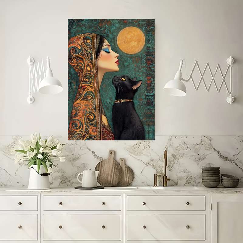 1000pcs Black Cat Puzzle Challenging DIY Brain Teaser with Intricate Artwork Ideal