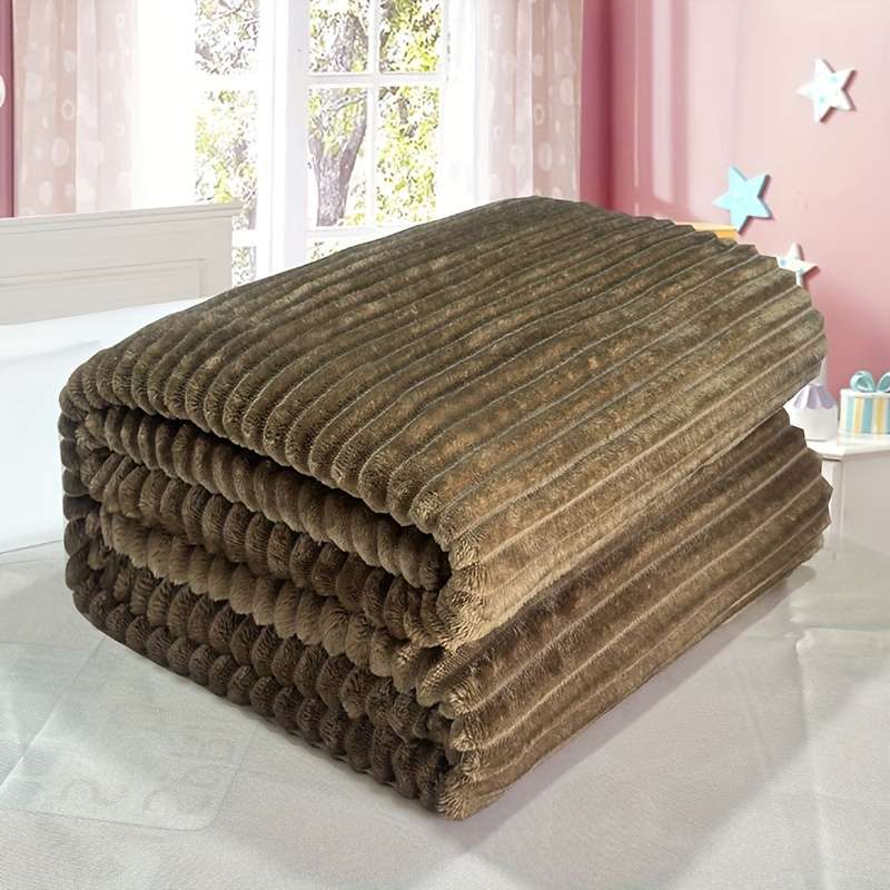 1ps Blanket Color Light Camel size 150x200cm