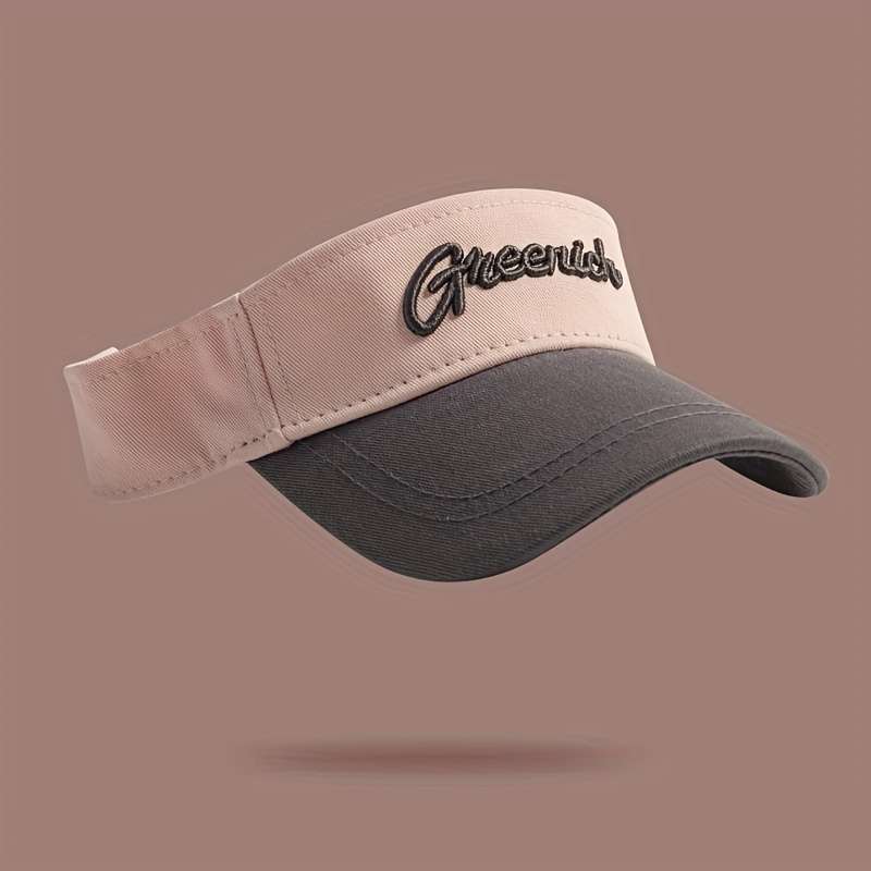 1pc Women's Embroidered Sun Visor Hat Polyester Fantasy Themed Non-Stretch Stripe Craftsmanship