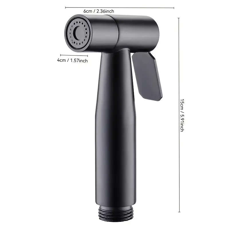 Toilet Spray Gun Bidet Black Shower Set ABS Spray Gun Set Bathroom Companion Flusher Spray Gun