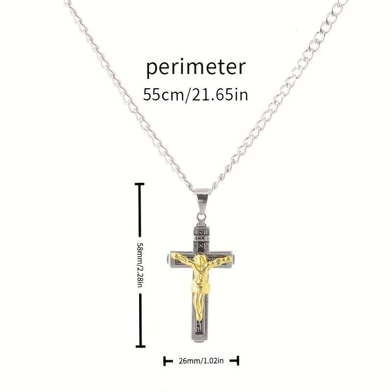 1 Piece Golden Jesus Theme Pendant