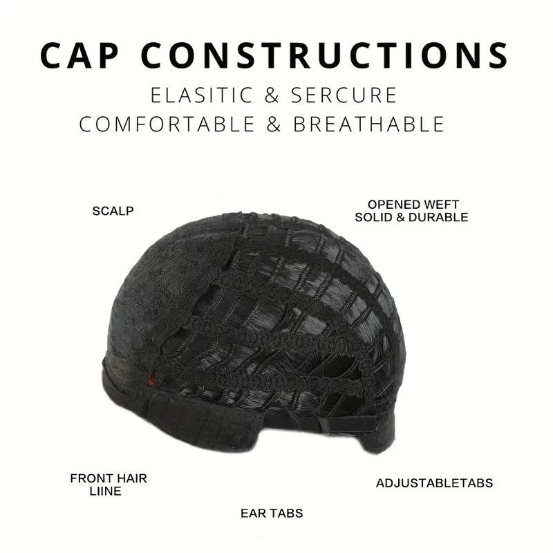 Woven Wigs Basic Black Short Bob Wig for Women, High Temperature Fiber
