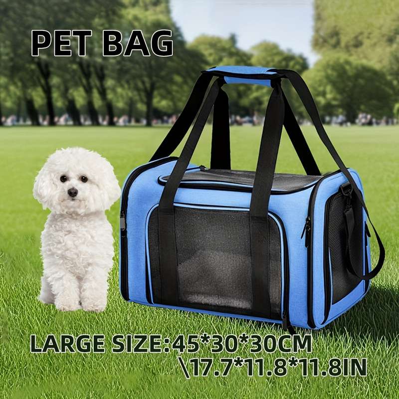 1pc Bluesize Large Size: 45*30*30 cm Pet Bag