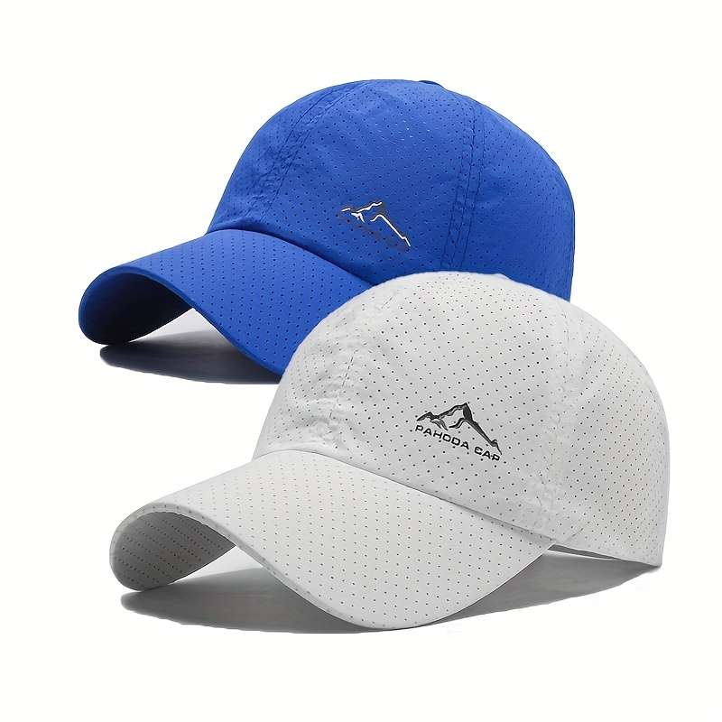 Hat  White And Navy Blue