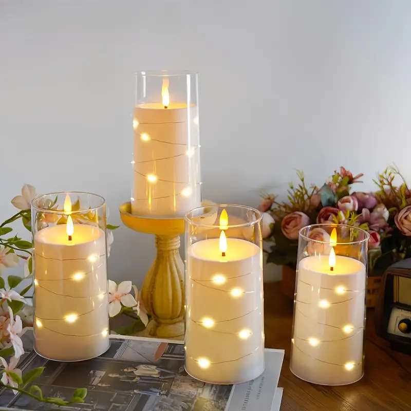 5-Piece Led Candle Set With Remote Control