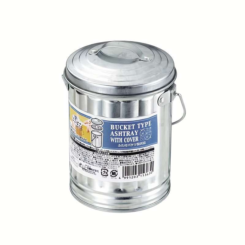 1pc Japanese bucket shaped ashtray anti drop and washable suitable for household use not easy to