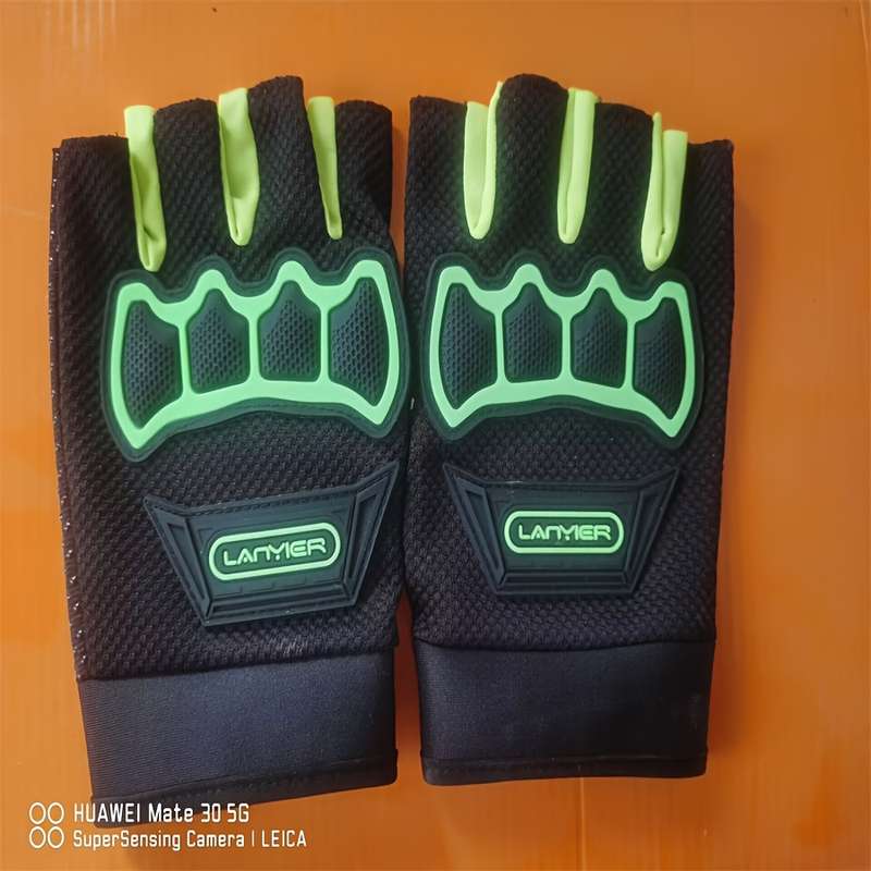 1 Pair Red Outdoor Sports Gloves