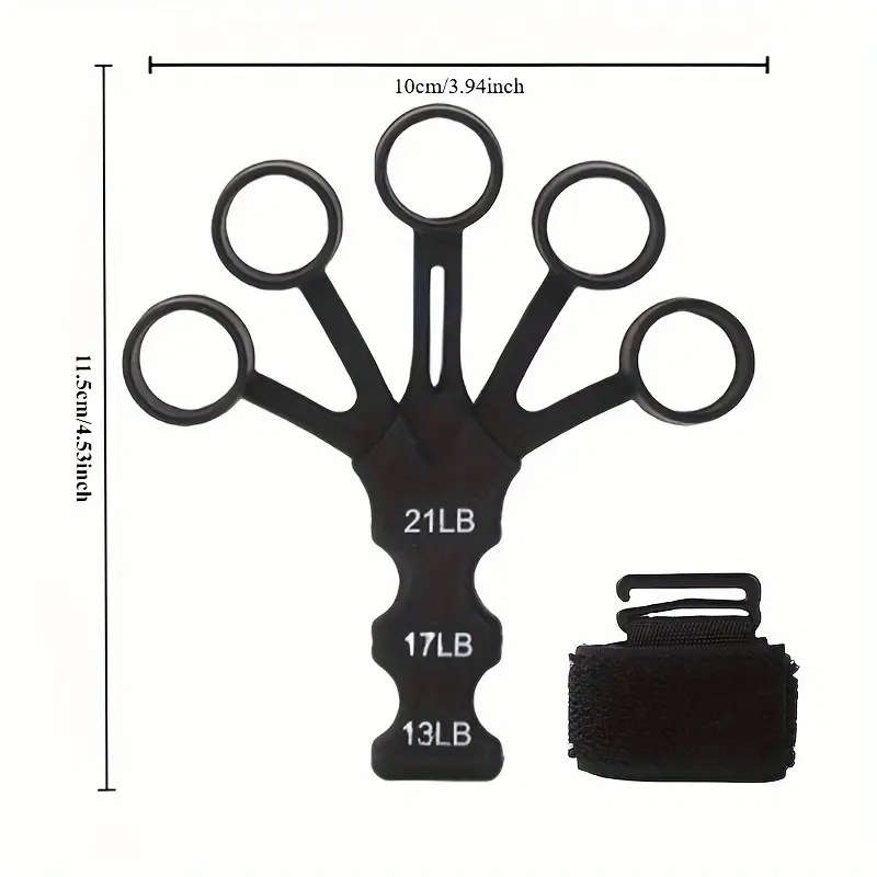 1pc Silicone Finger Trainer Wrist Strengthener Finger Enhancer for Flexion And Extension Grip Streng