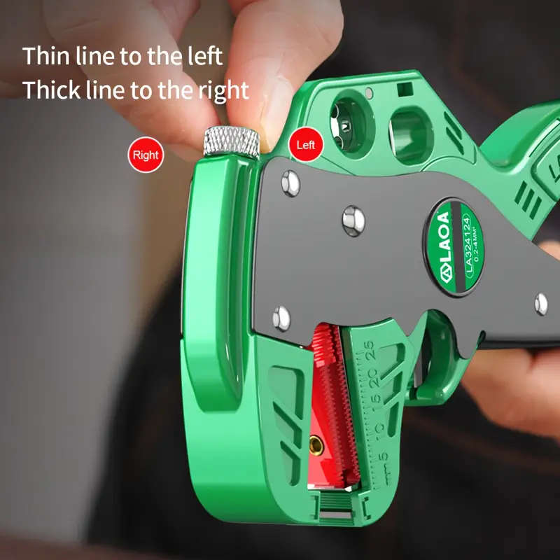 1pc Professional Automatic Wire Stripper and Cutter Multifunctional Tool with Winding and Split Line
