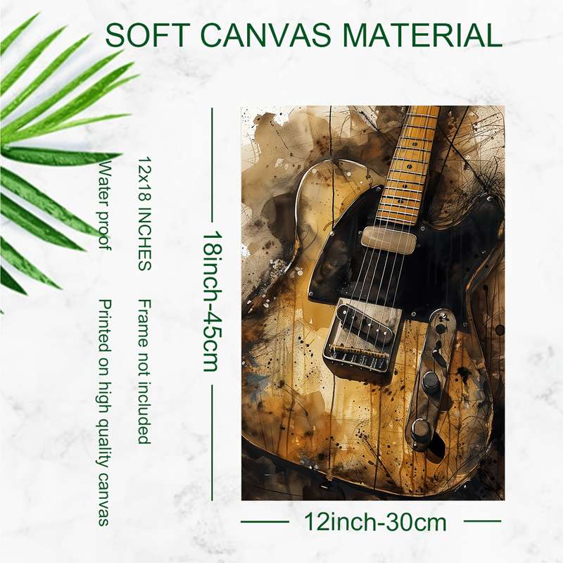 1pc  framelessSingle Coil Guitar Poster Poster HD Canvas Prints Wall Art Room Aesthetics Decor
