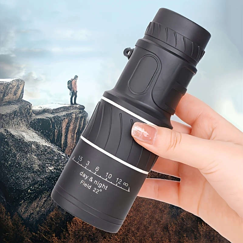 1pc 10X42 High-Powered Monocular Telescope for Adults 10X HD Optical Clarity Compact Design Manual F