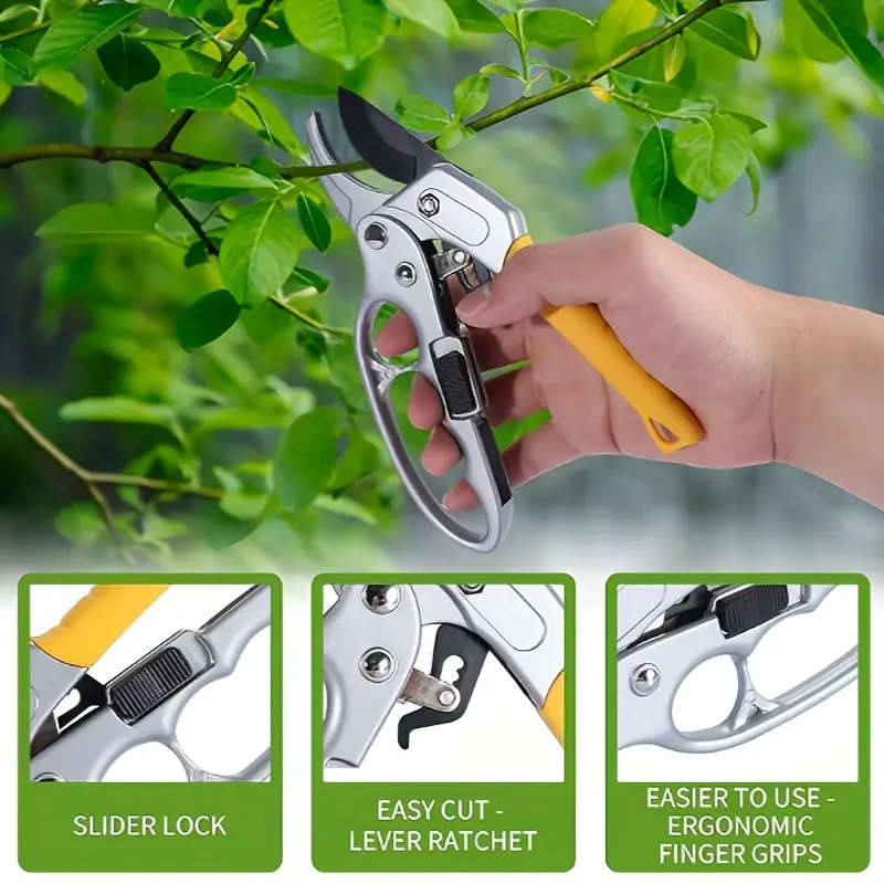 Manual Gardening Pruning Shears High Carbon Steel Gardening Shears