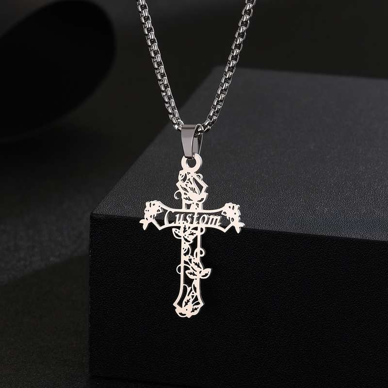 1 Piece Silvery Jesus Theme Pendant