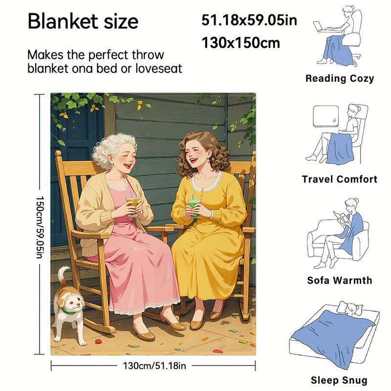 1ps Blanket Color White size 70x100cm