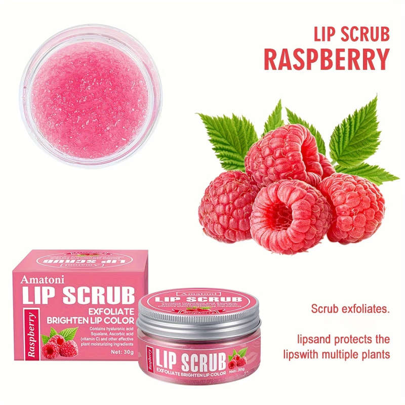 Raspberry Flavored Lip Scrub