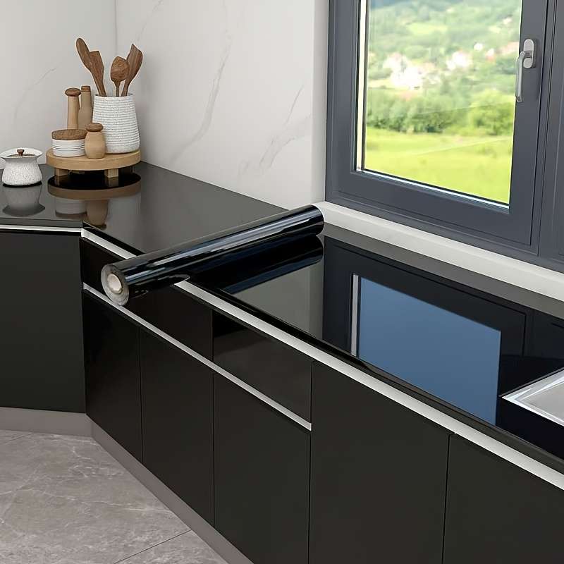 1PC Wall StickersGloss Black59.99cmX10.0Meters