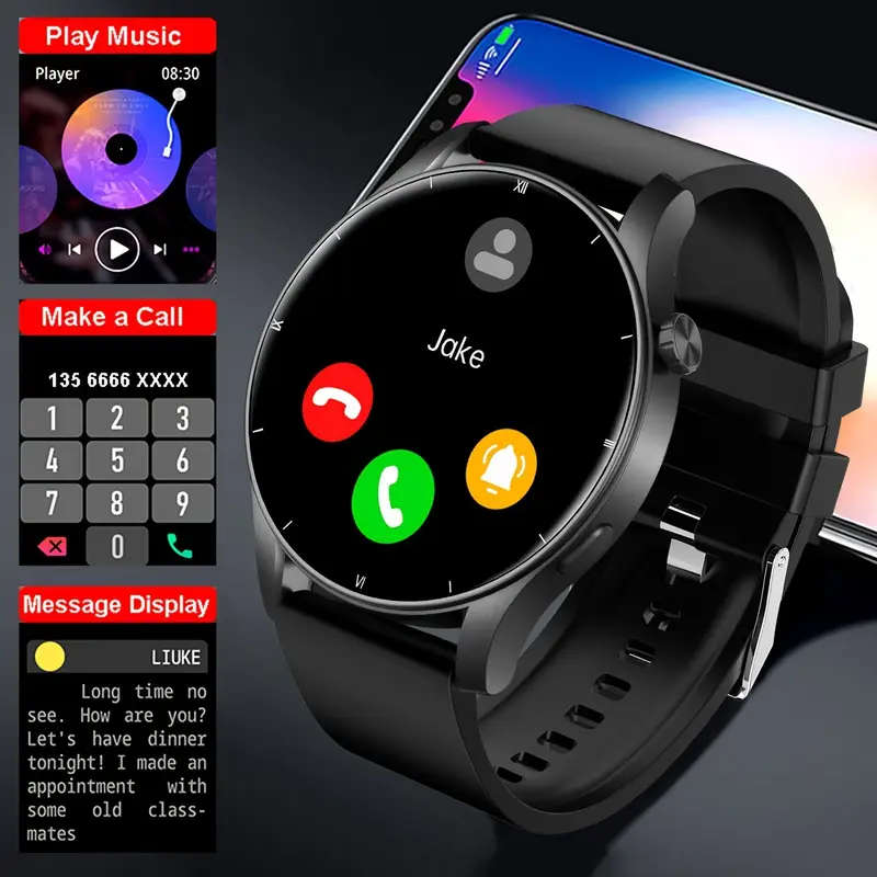 1pc V25Z Smart Watch with Call Function Pedometer Calorie Counter Compatible with Android iPhone