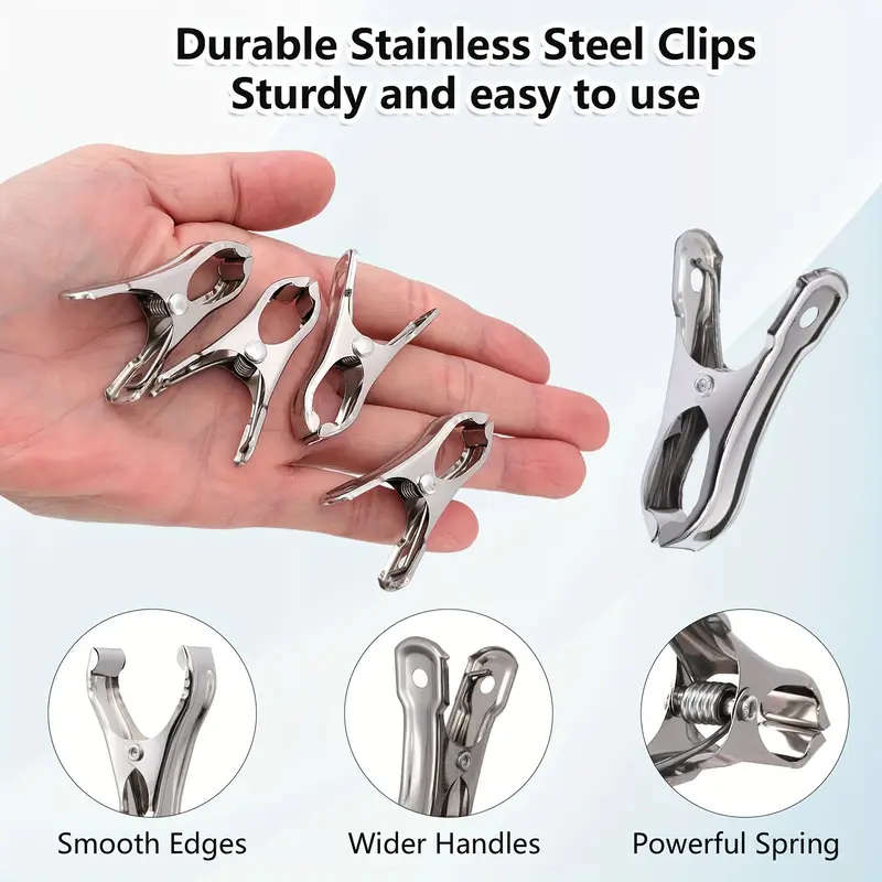 50 Pcs Heavy Duty Garden Clips