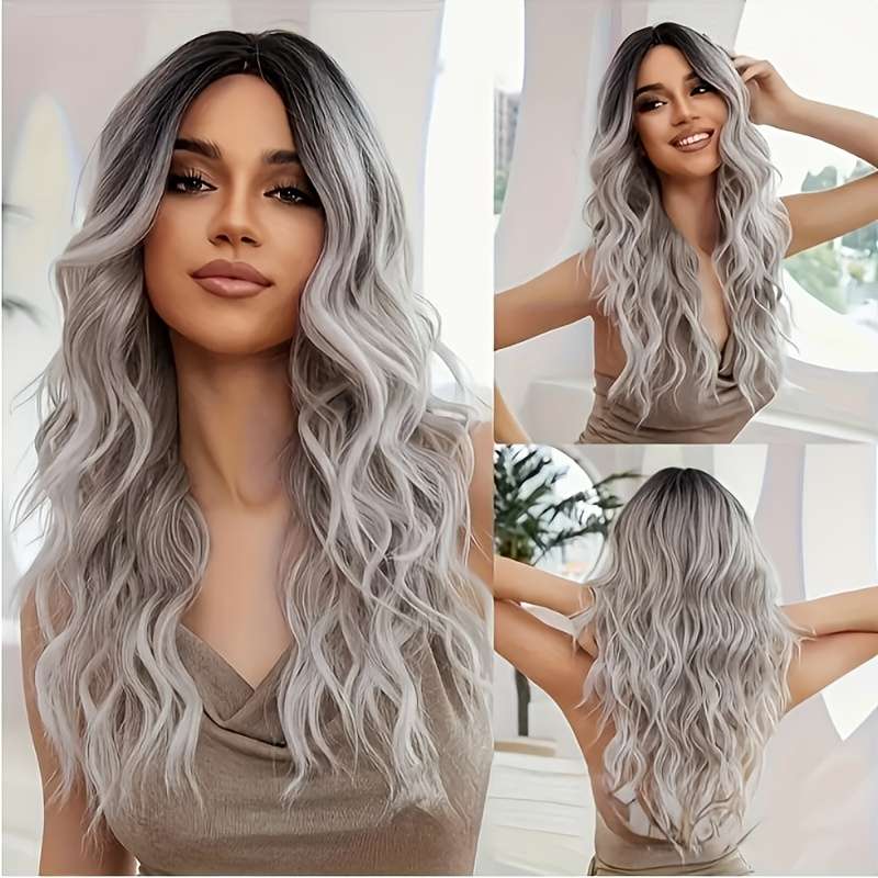 1Pc Mixed Color 60.96cm Fashion Design Wig