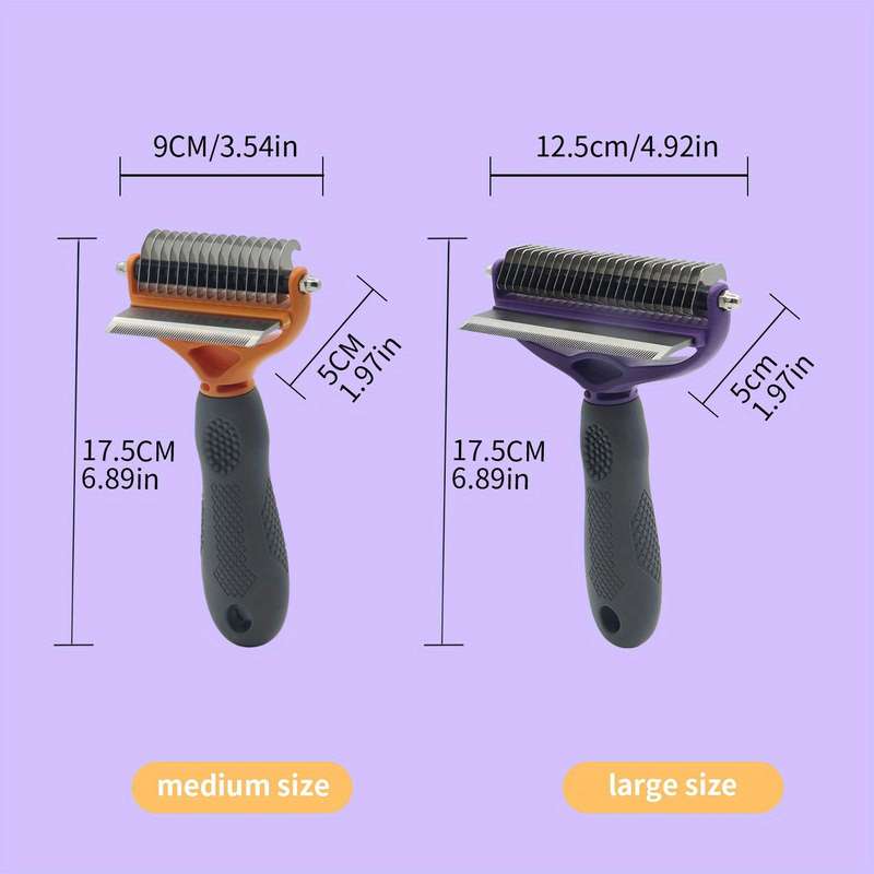 1pc Purple Medium Pet Comb