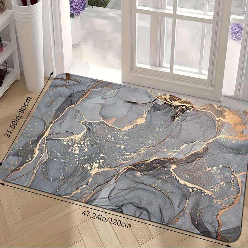 1Pc Grey 80x120cm Floor Mat