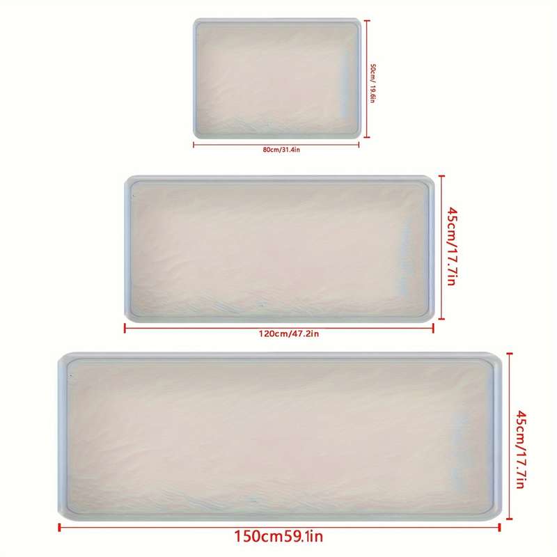1Pc 17.7x59.1inch 45x150cm Floor Mat