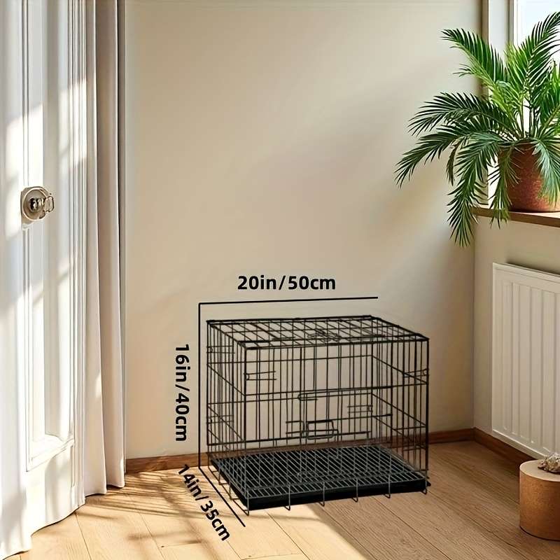 1pc metal folding cage Pet Cage