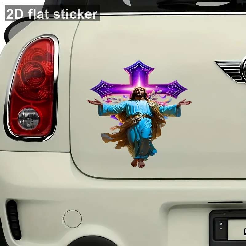 1pc Cartoon Jesus Christian Themed Stickers
