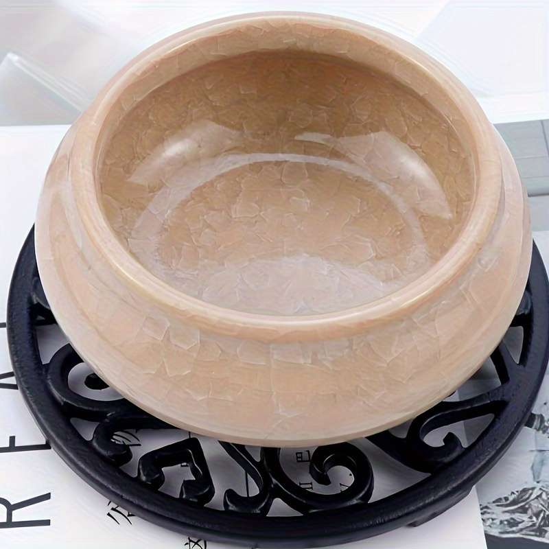 1pc Cast Iron Trivet Flower Cast Iron Trivet with Pegs Heat Resistant Iron Trivet Metal Trivets fo