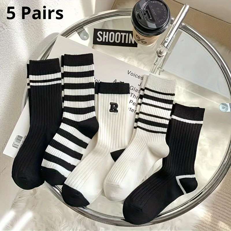 Sock 5 Pairs Mixed  One Size